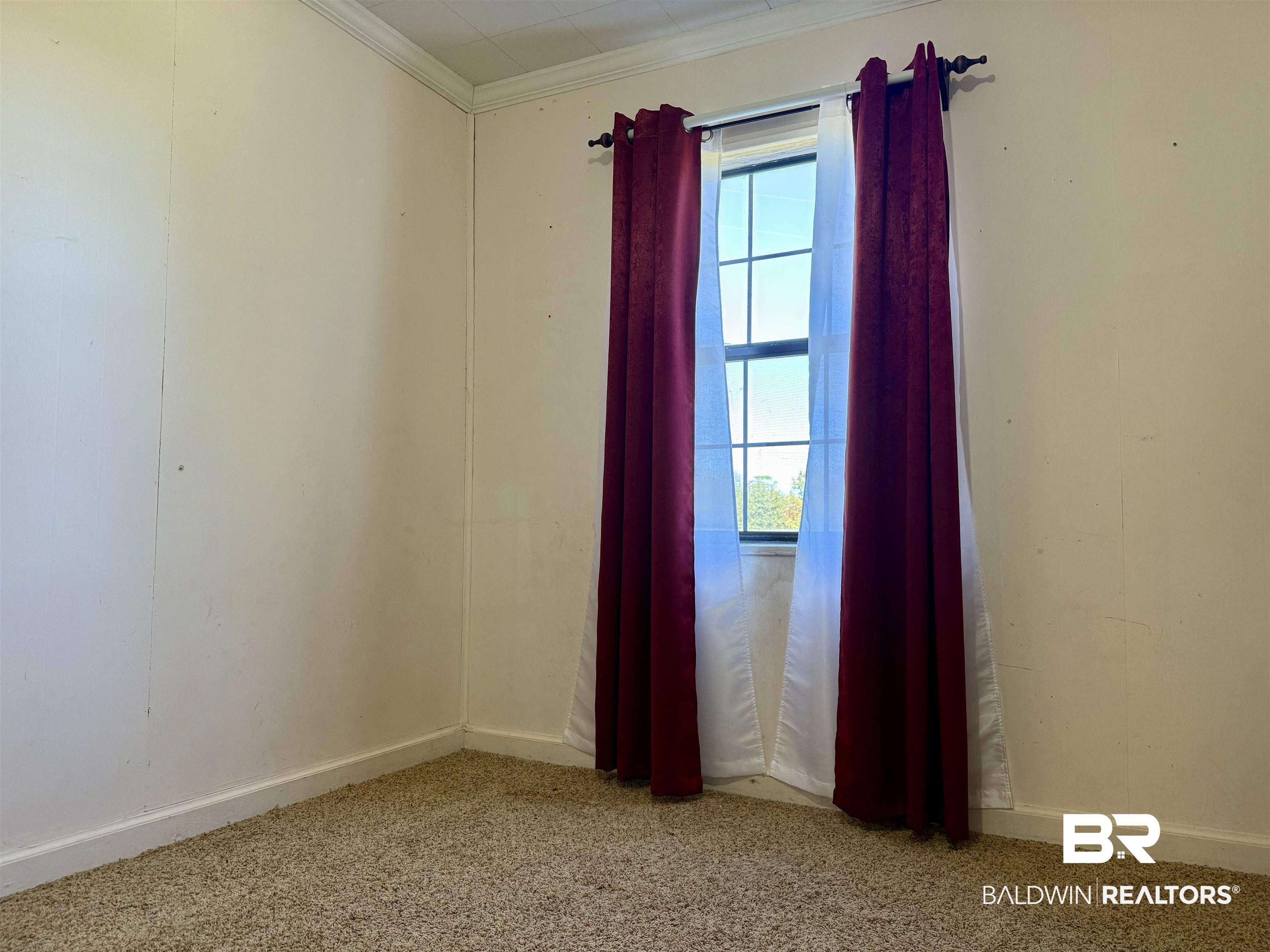 2651 Jay Road Brewton, AL 36426 - Photo 10 of 20 Carpeted spare room featuring baseboards and ornamental molding