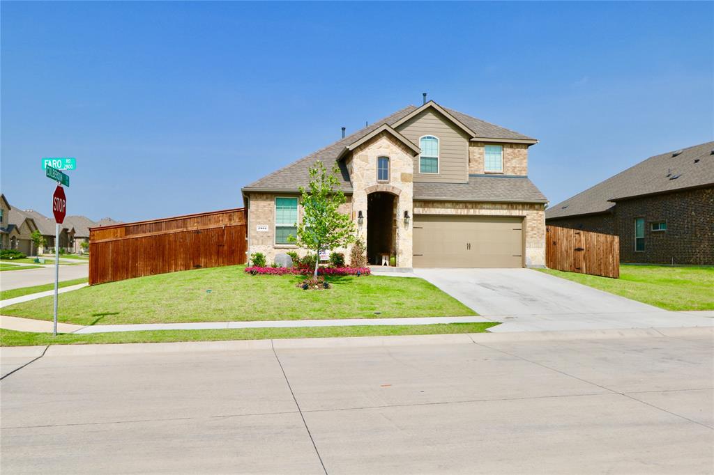 2801 Faro Road Aubrey, TX 76227 - Photo 1 of 1 a view of front of house with a yard
