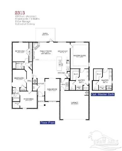 a picture of a floor plan
