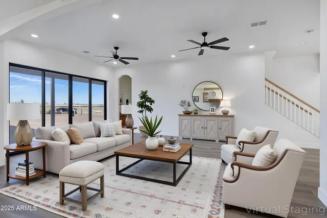 a room with fireplace cabinets and furniture