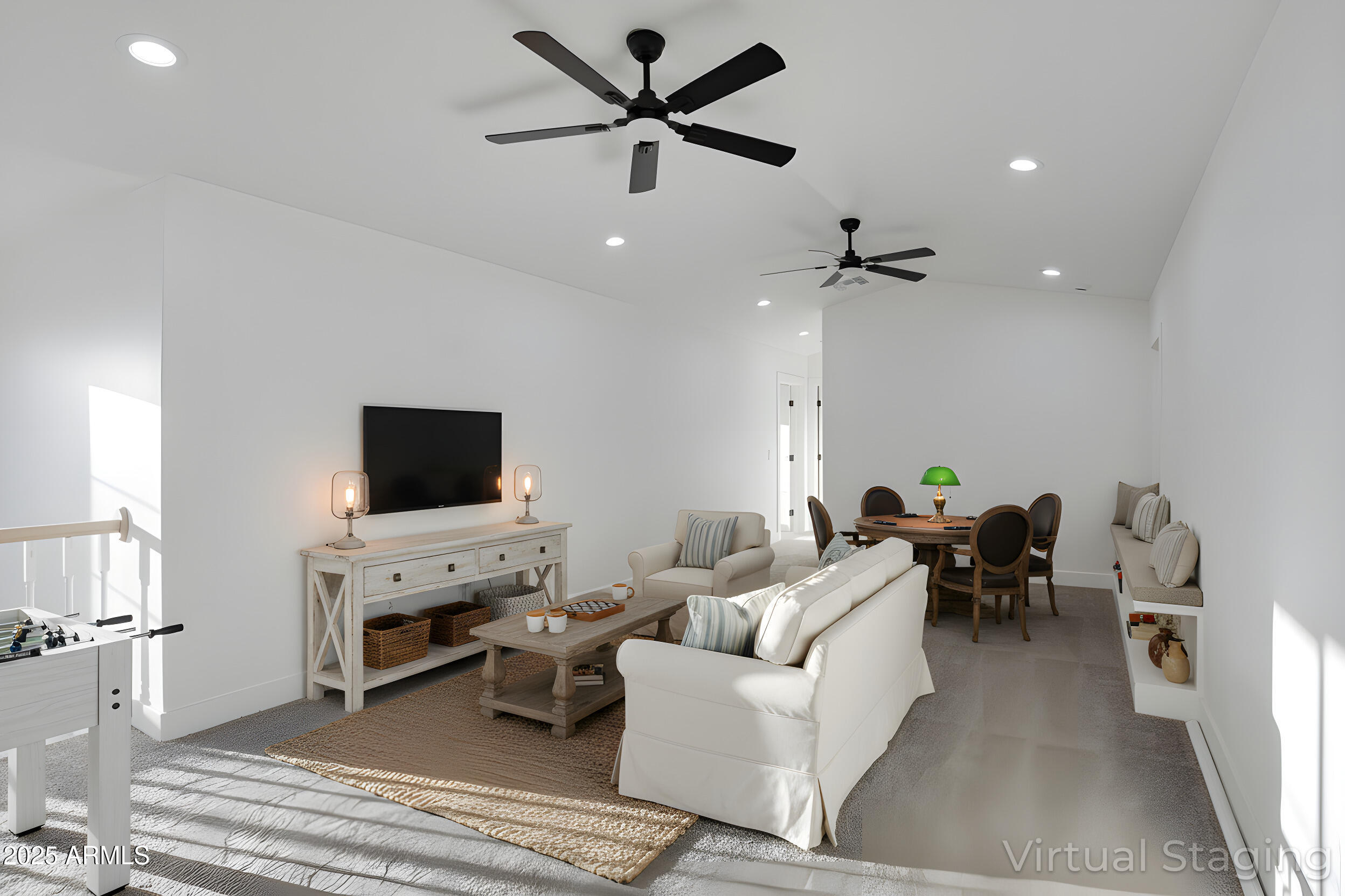 235 North Clemans Road Coolidge, AZ 85128 - Photo 17 of 33 a living room with furniture and a flat screen tv
