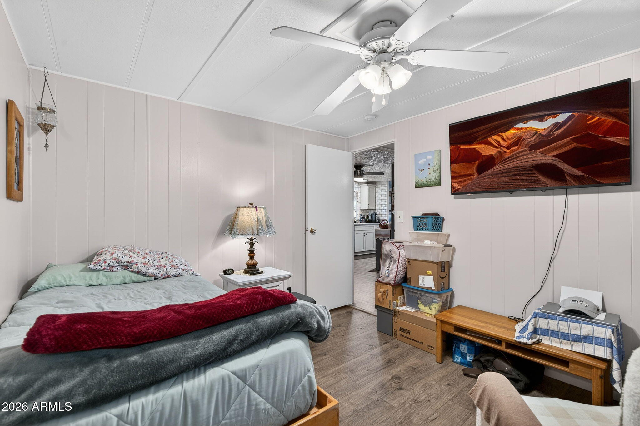 2100 North Trekell Road, Unit 196 Casa Grande, AZ 85122 - Photo 15 of 40 a bedroom with a bed and a window