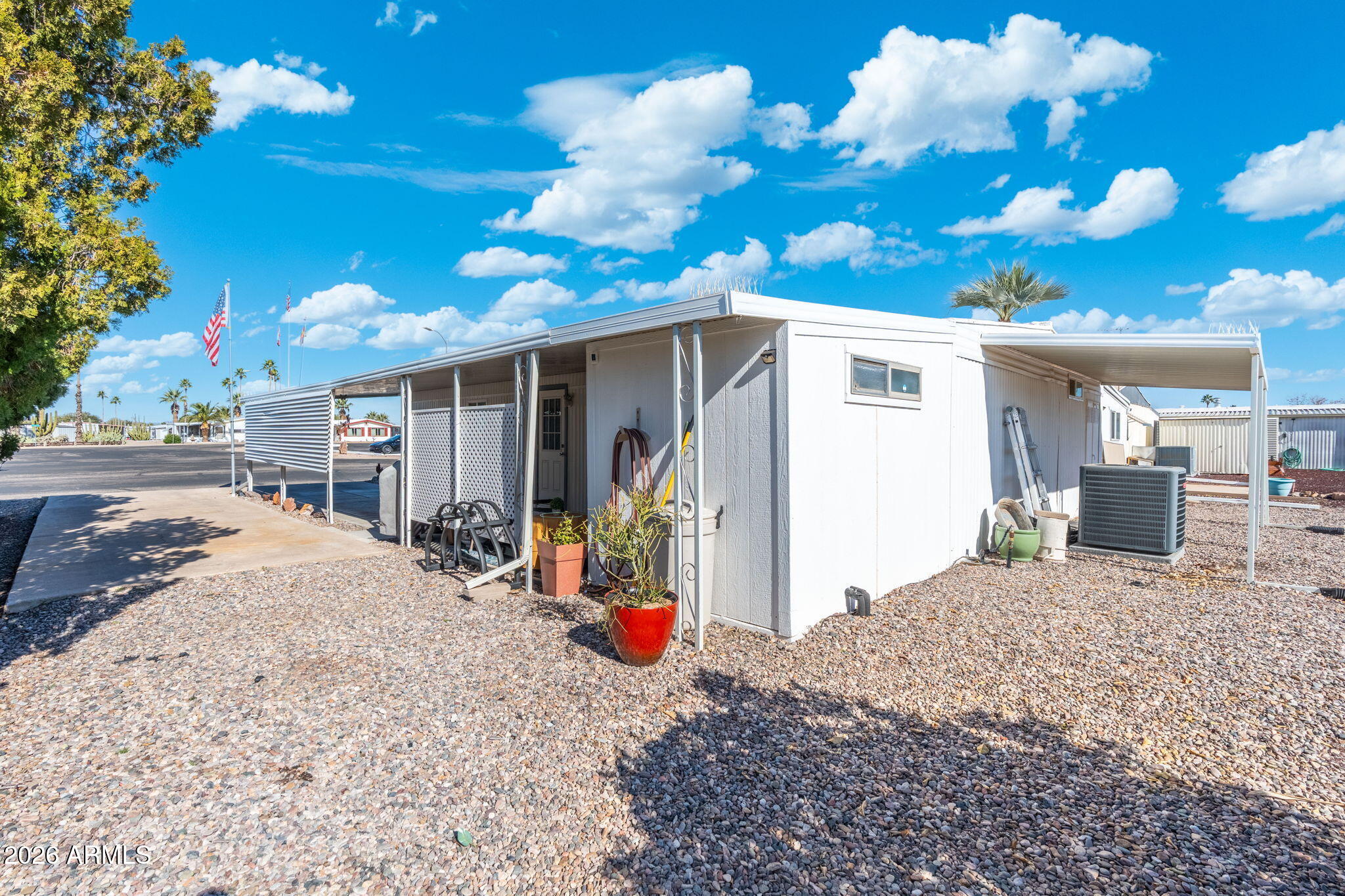 2100 North Trekell Road, Unit 196 Casa Grande, AZ 85122 - Photo 29 of 40 a view of a house with a patio