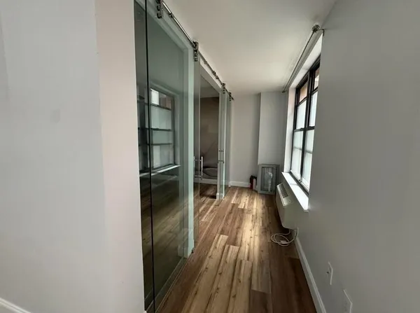 wooden floor in a gallery