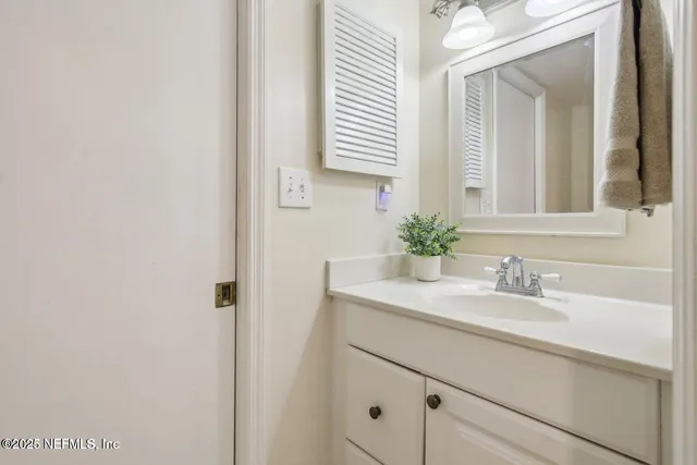 a view of a porch with a door
