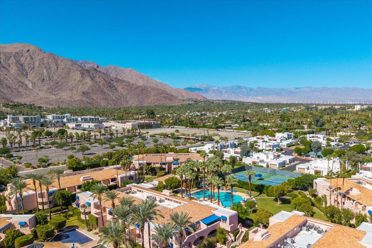 500 East Amado Road, Unit 416 Palm Springs, CA 92262 - Photo 32 of 48 a view of a city with a mountain