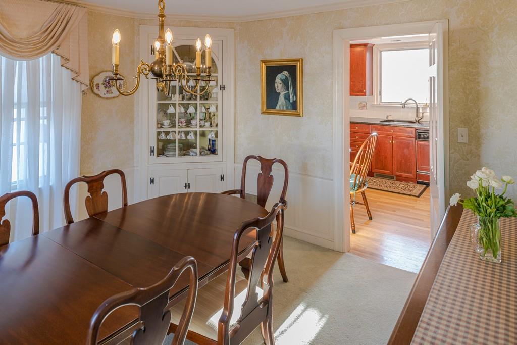 30 Pickwick Road Marblehead, MA 01945 - Photo 5 of 18 a view of a dining room with furniture and chandelier