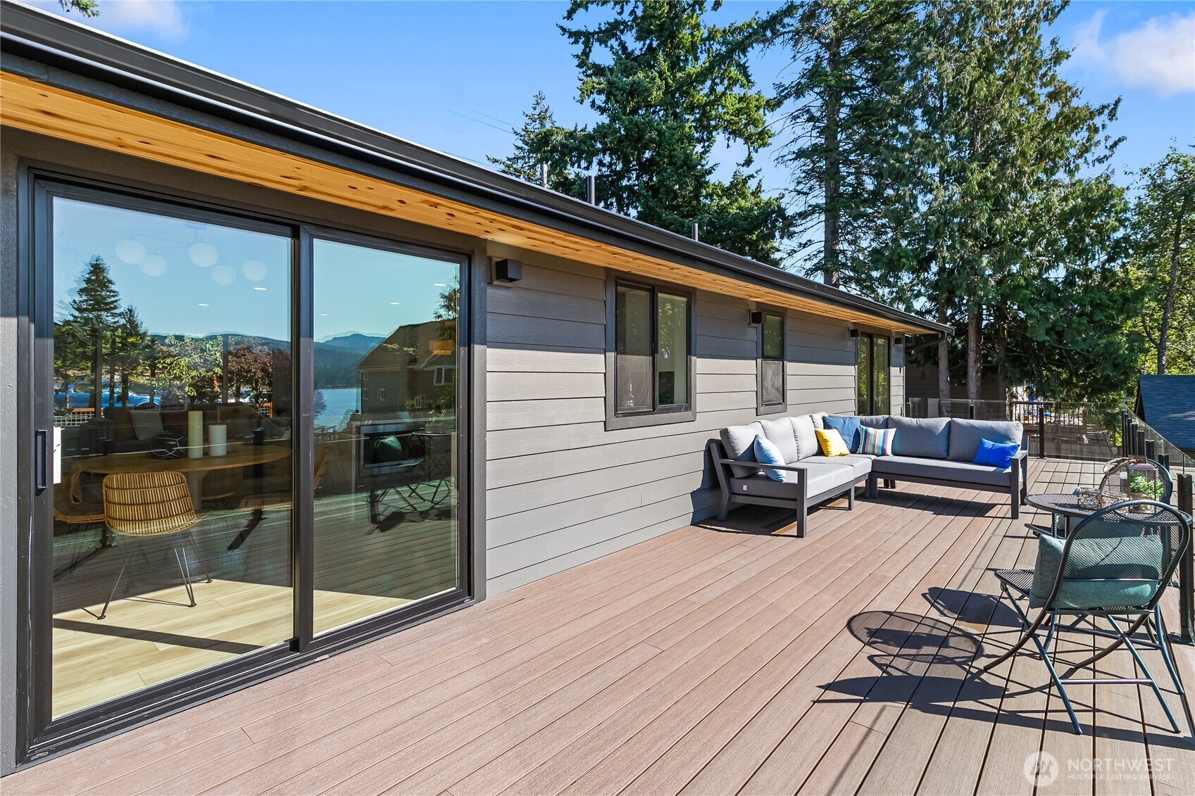 4020 Academy Street Bellingham, WA 98226 - Photo 20 of 38 a view of backyard with seating space and wooden floor