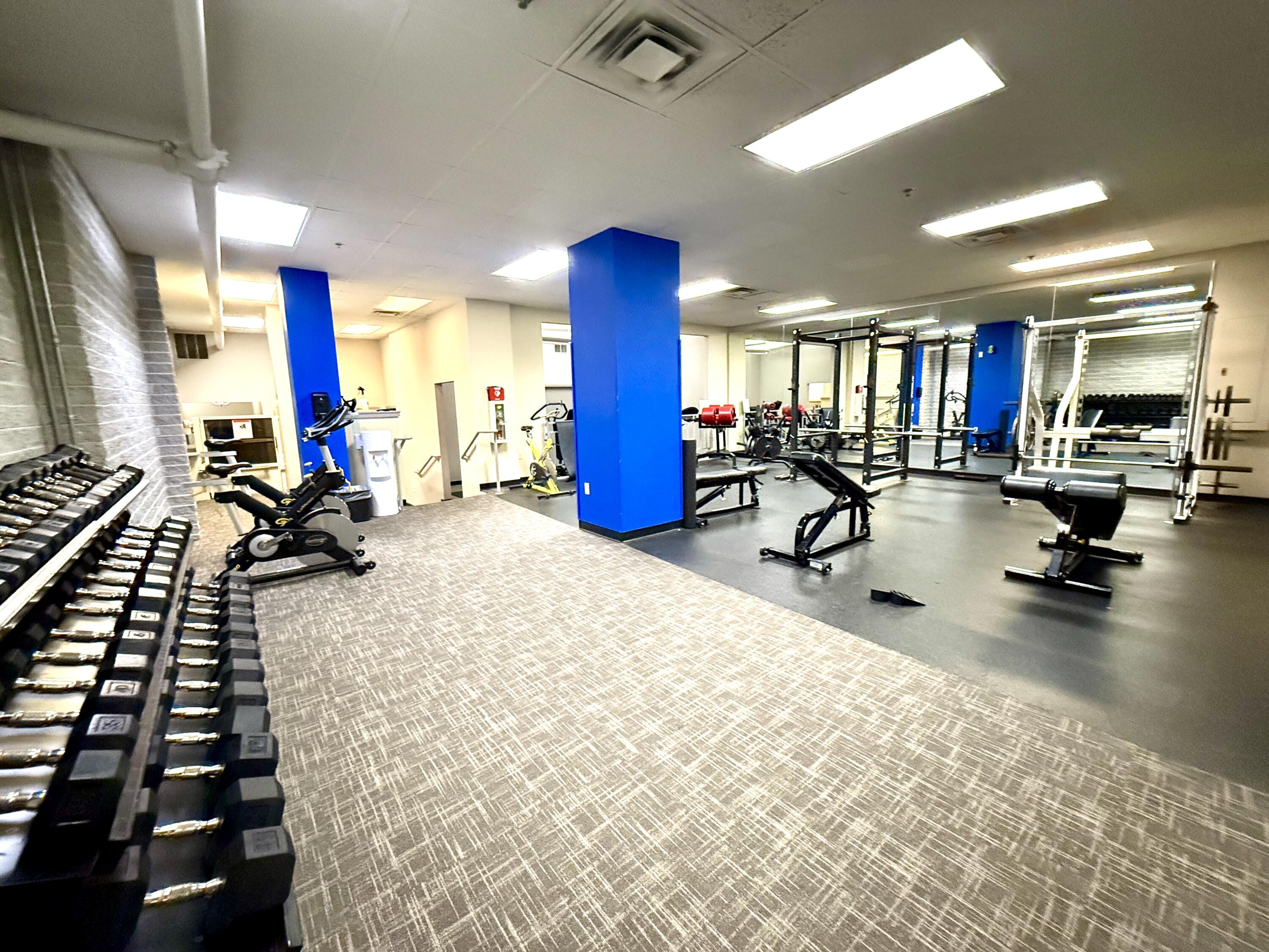 270 East Highland Avenue, Unit 446 Milwaukee, WI 53202 - Photo 20 of 29 Cardio machines via spiral staircase to 2nd level