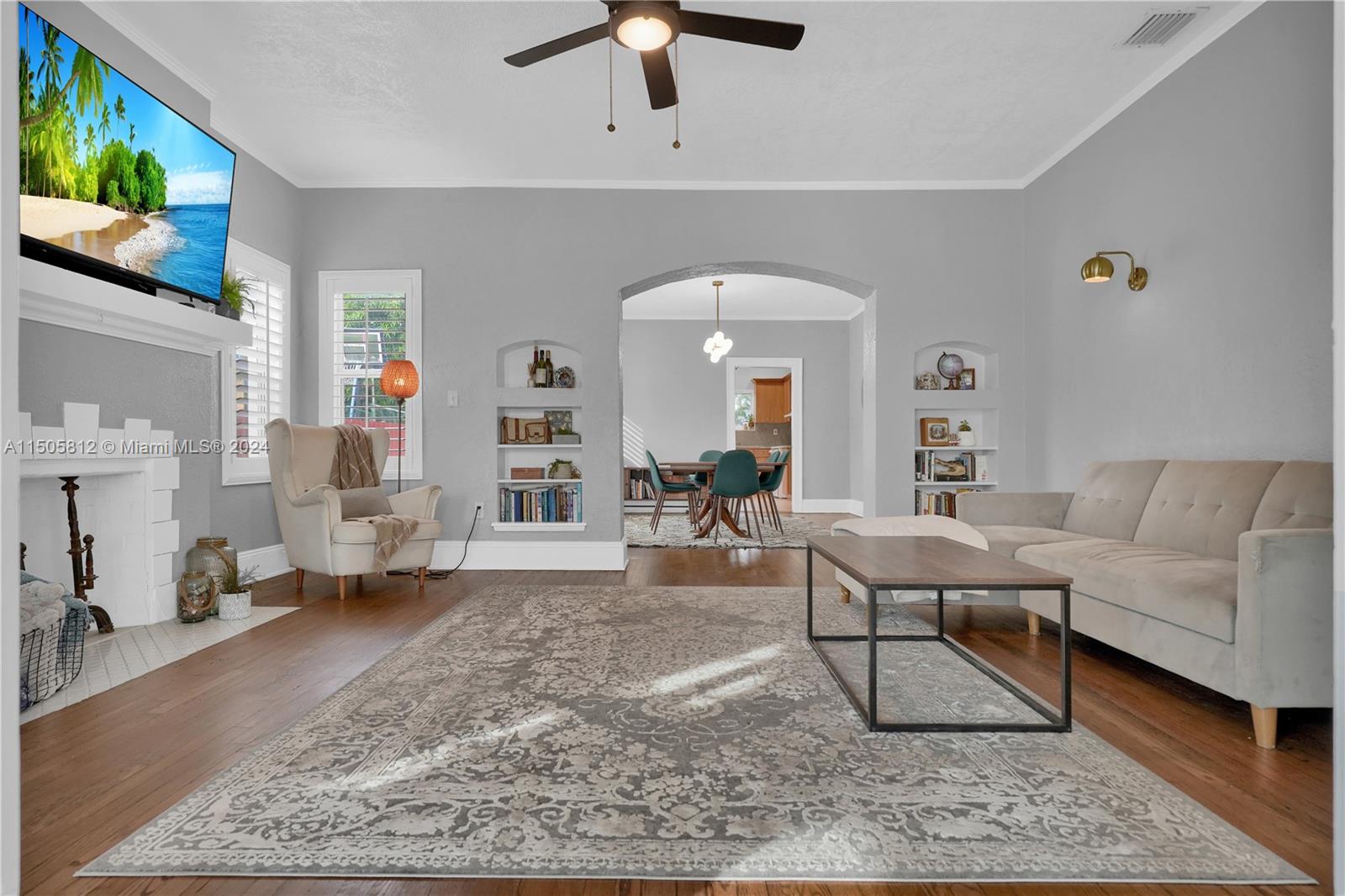 2043 Southwest 7th Street Miami, FL 33135 - Photo 10 of 37 a living room with furniture and a rug