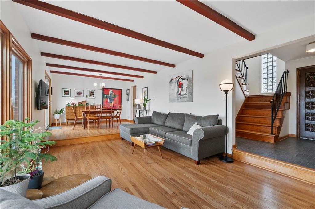 419 Amherst Avenue Coraopolis, PA 15108 - Photo 6 of 29 a living room with furniture and wooden floor