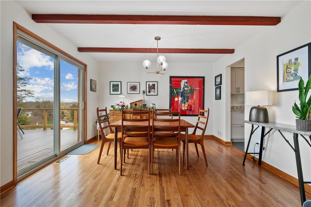 419 Amherst Avenue Coraopolis, PA 15108 - Photo 9 of 29 a dining room with furniture and wooden floor