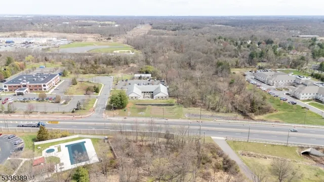 a view of a city with a mountain