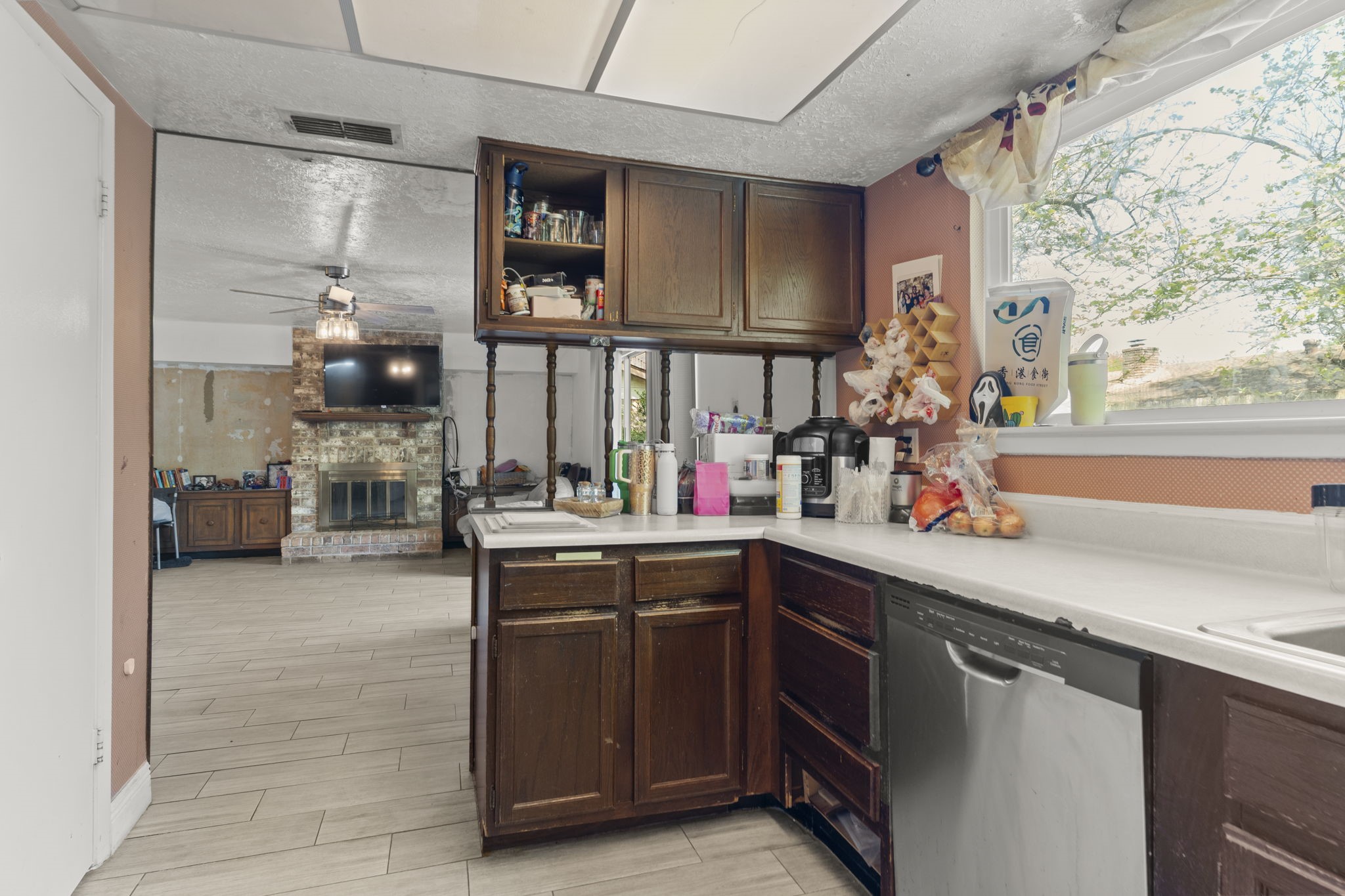 8506 Rivercross Road Houston, TX 77064 - Photo 17 of 32 a kitchen with a sink and cabinets
