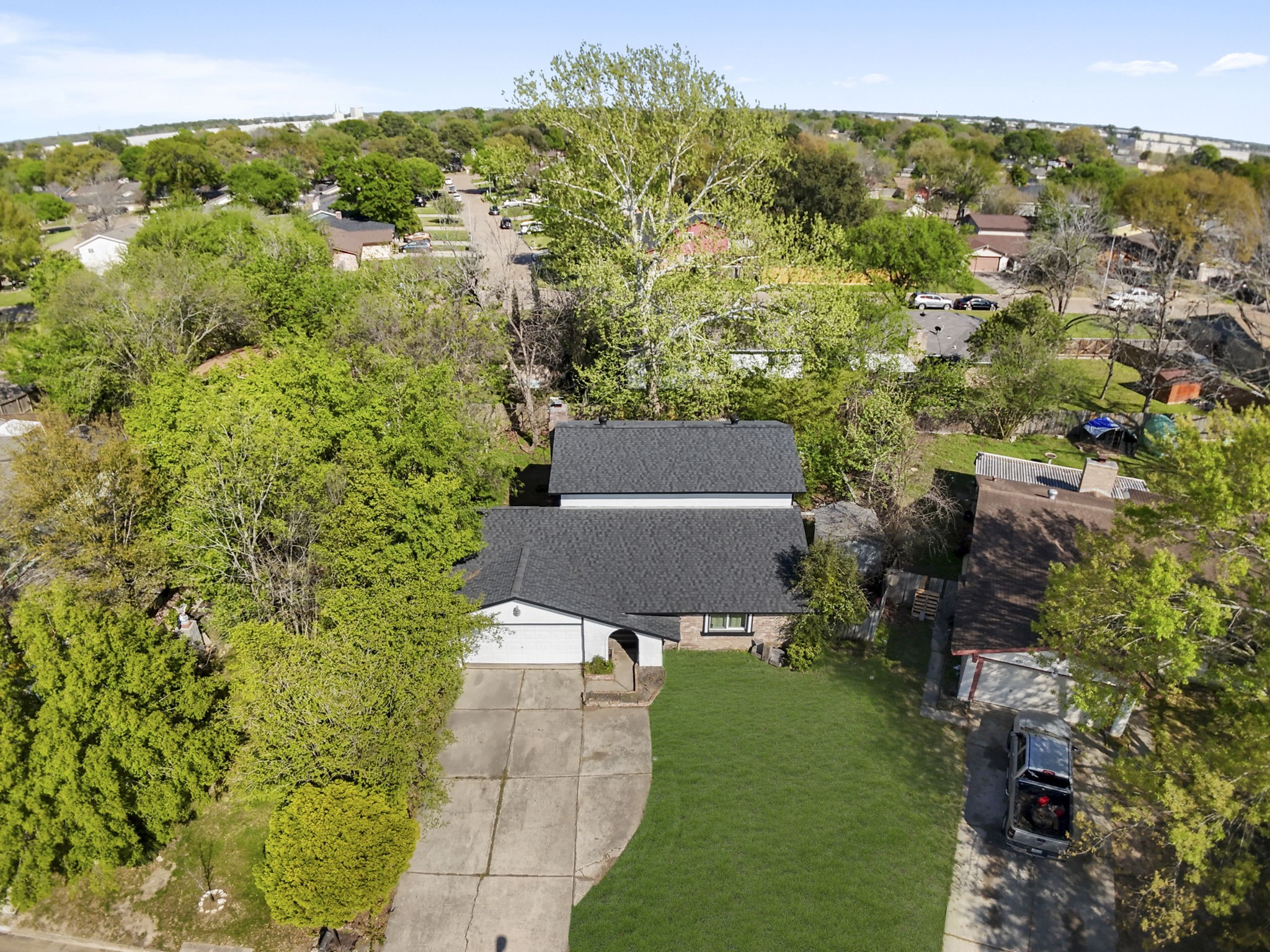 8506 Rivercross Road Houston, TX 77064 - Photo 2 of 32 an aerial view of a house with a yard
