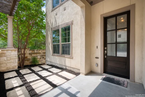 a view of backyard with window