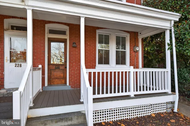 a view of a house with a deck