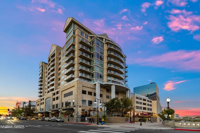 a view of a tall building