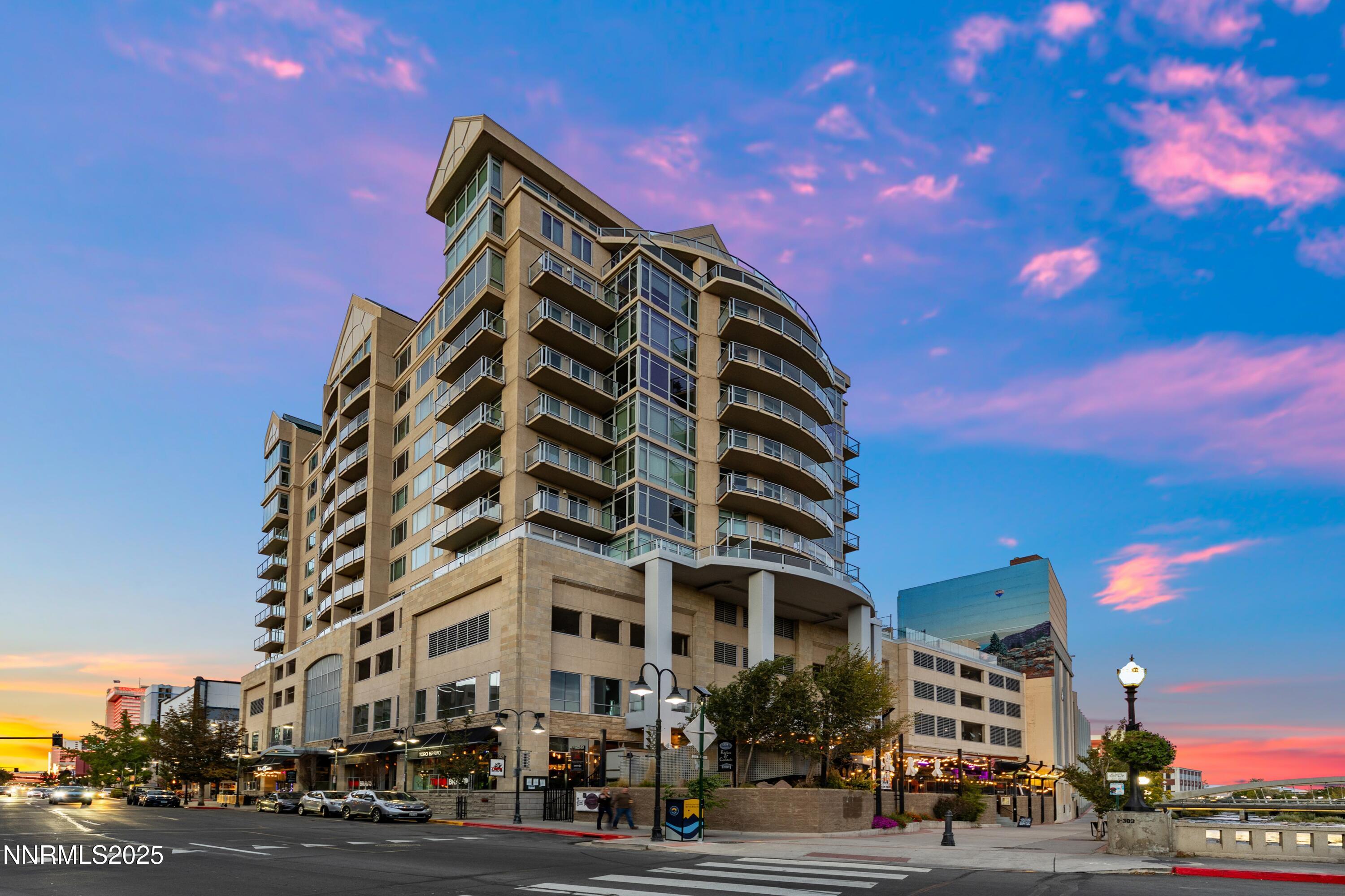 a view of a tall building