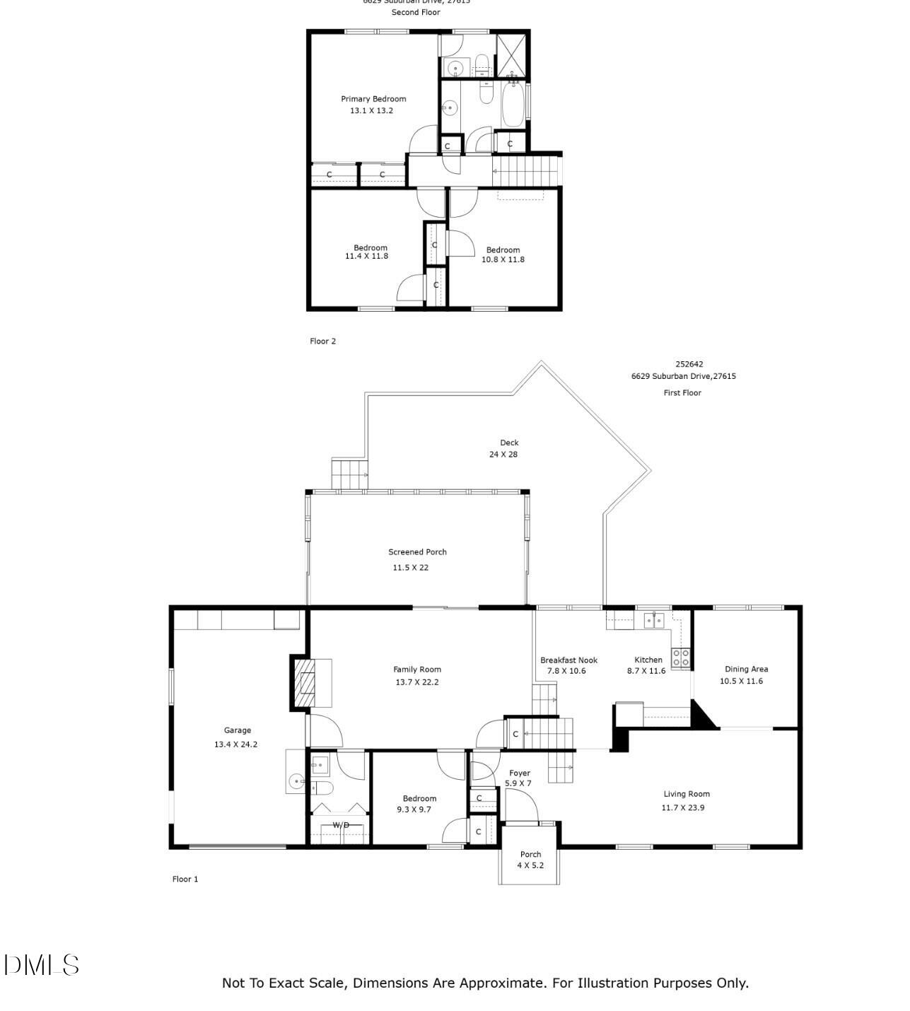 6629 Suburban Drive Raleigh, NC 27615 - Photo 38 of 38 Floor Plan