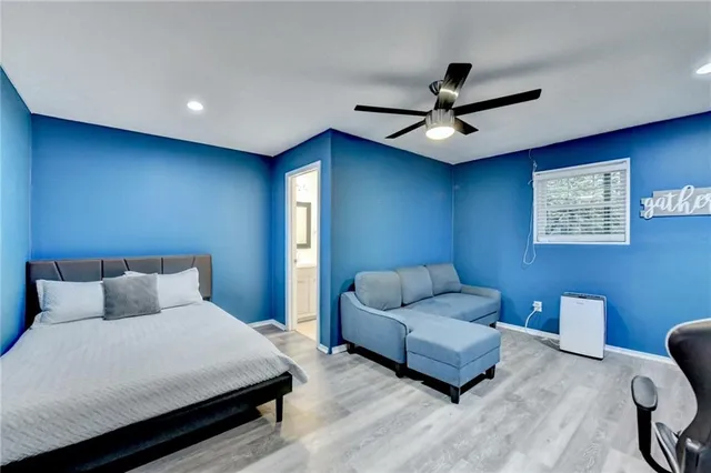 a view of a wooden chairs in patio of a house