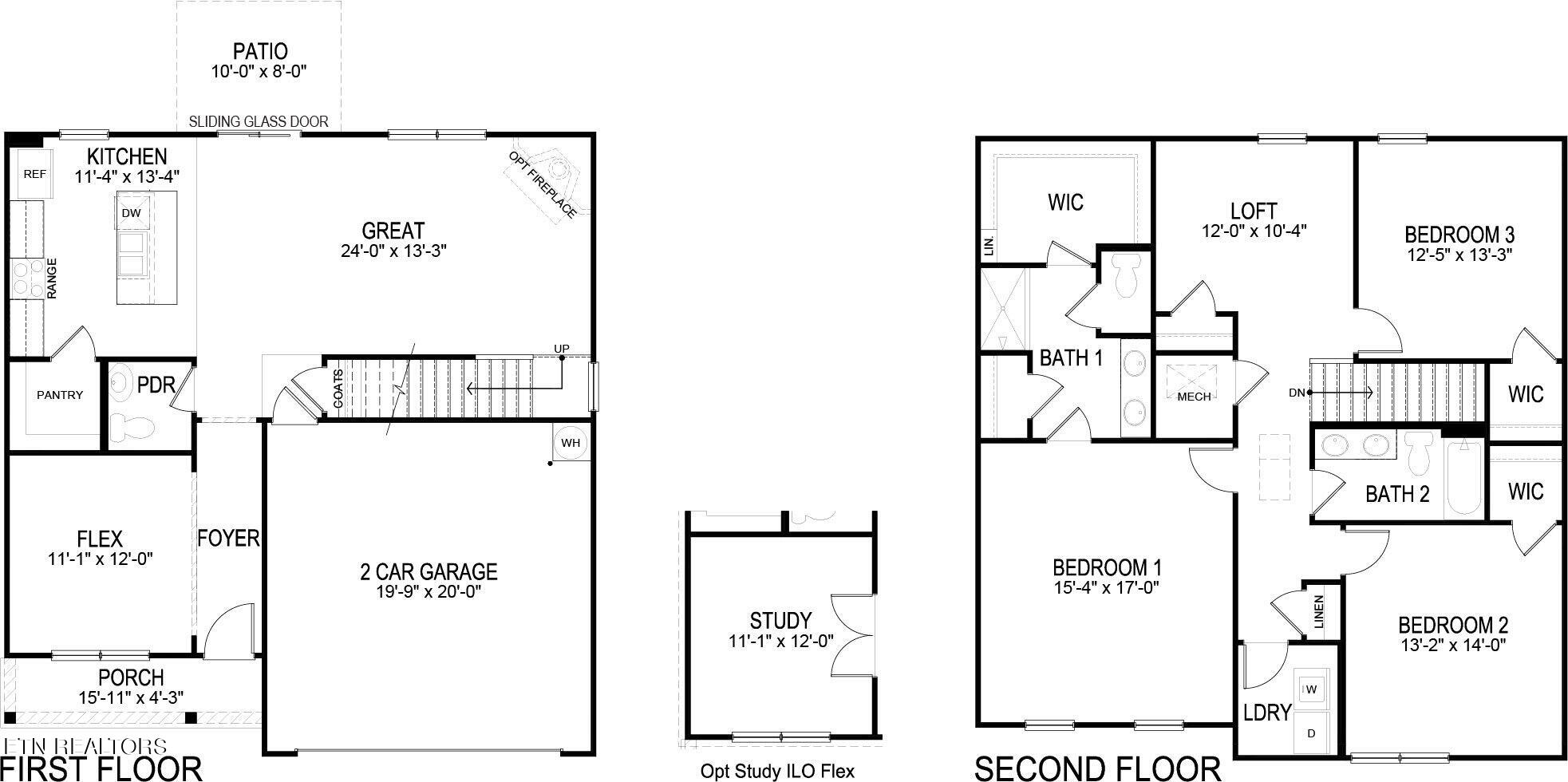 7443 Cottontail Street Corryton, TN 37721 - Photo 2 of 2 Penwell Floor Plan Horton E