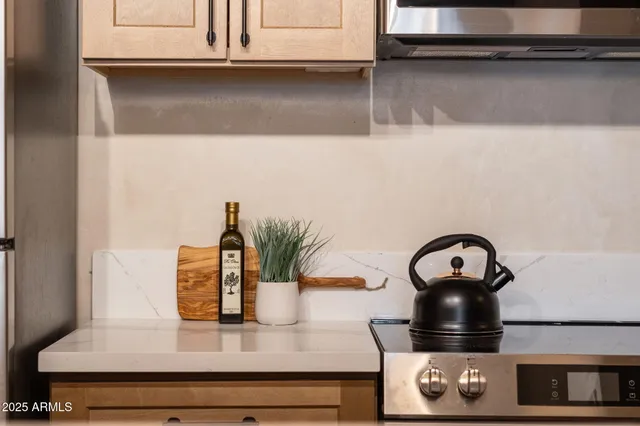a balcony with a glass door