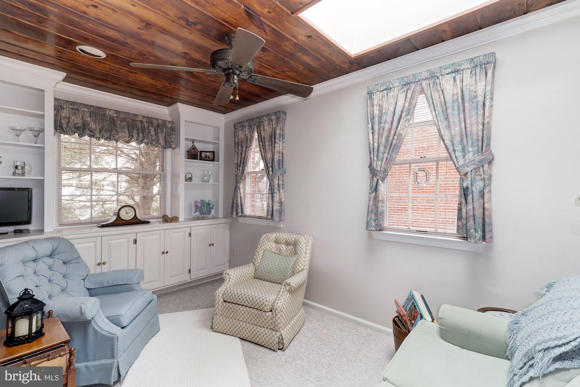 6536 Little Falls Road Arlington, VA 22213 - Photo 11 of 27 Den with Two Skylights