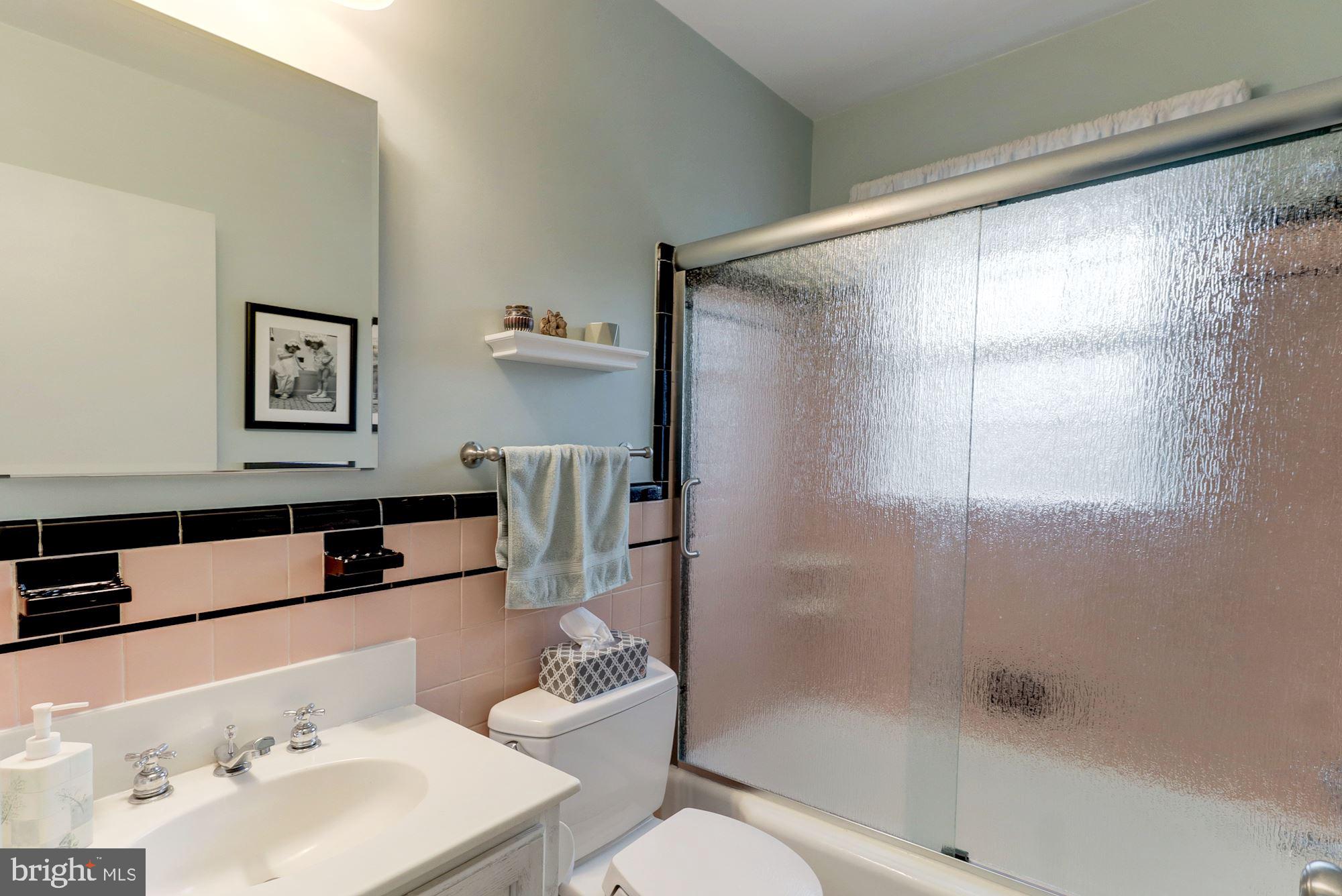 6536 Little Falls Road Arlington, VA 22213 - Photo 23 of 27 Bathroom with Newer Shower Door