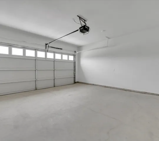 a view of a garage