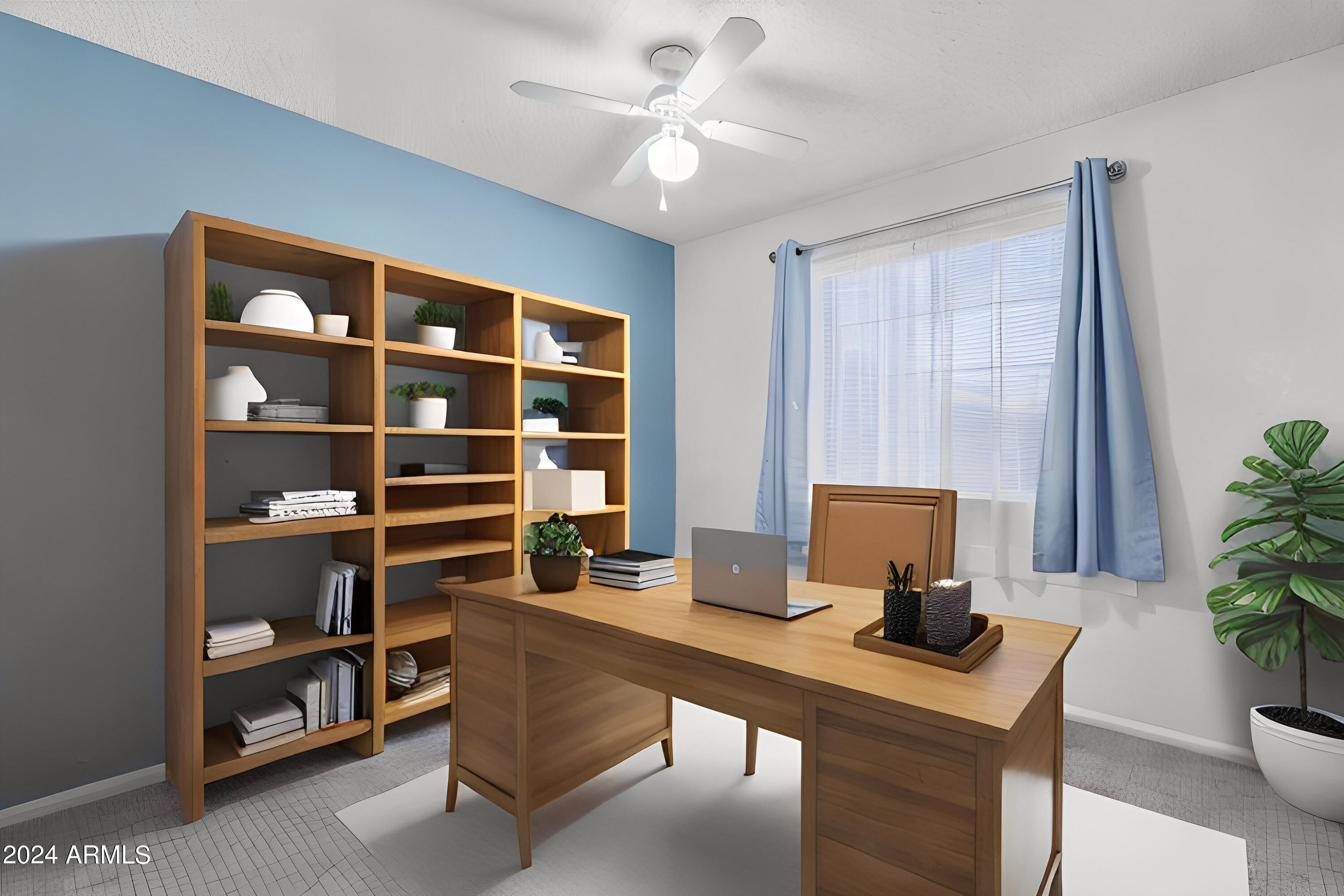 533 West Guadalupe Road, Unit 2046 Mesa, AZ 85210 - Photo 18 of 29 a workspace with furniture and a potted plant
