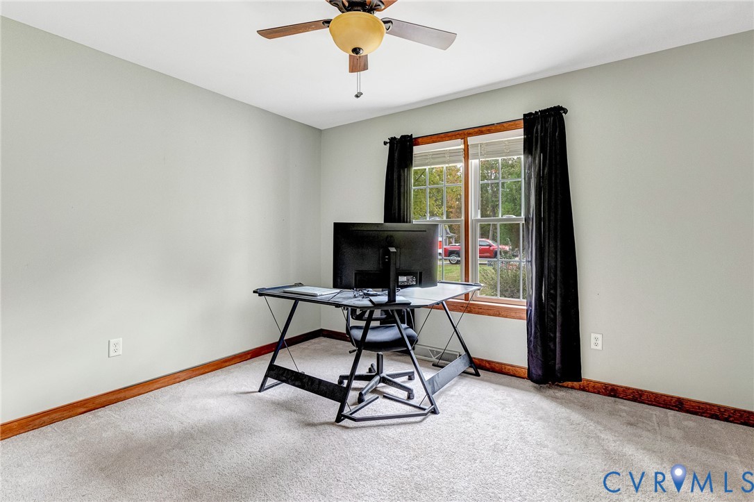 109 Pleasant Grove Court Aylett, VA 23009 - Photo 26 of 39 a view of workspace with furniture and window