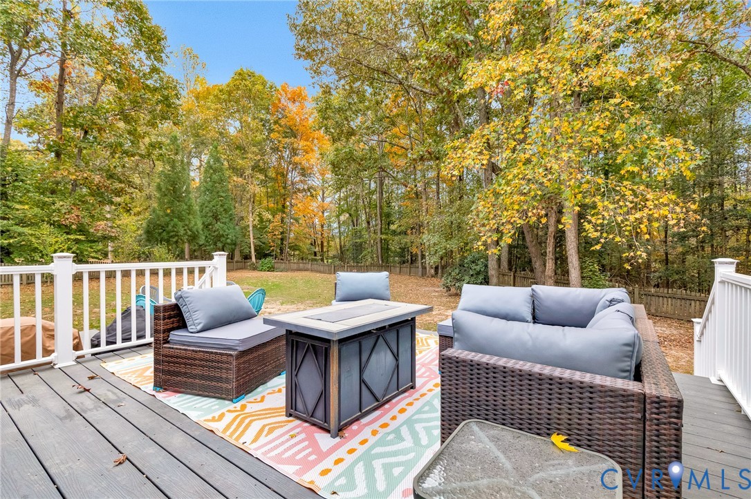 109 Pleasant Grove Court Aylett, VA 23009 - Photo 36 of 39 a view of a patio on the deck