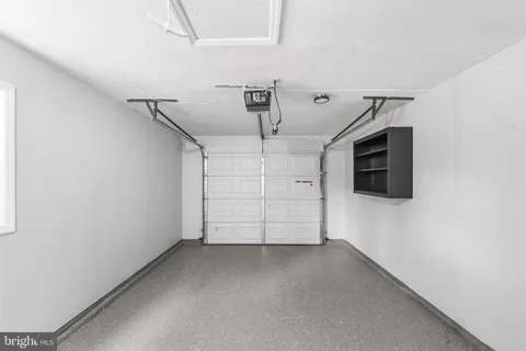 a view of a garage room