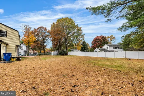 a view of road with large trees