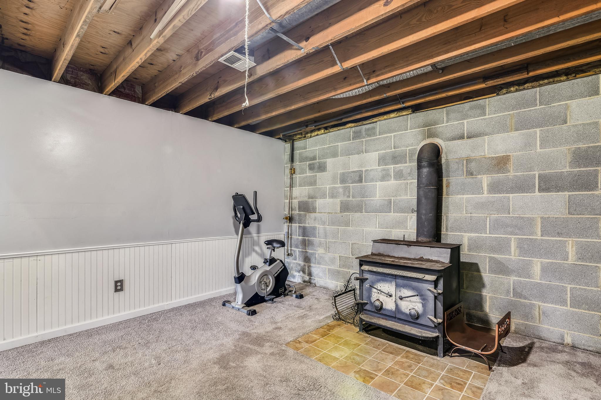 9671 Routts Hill Road Warrenton, VA 20186 - Photo 45 of 46 WOOD STOVE IN BASEMENT