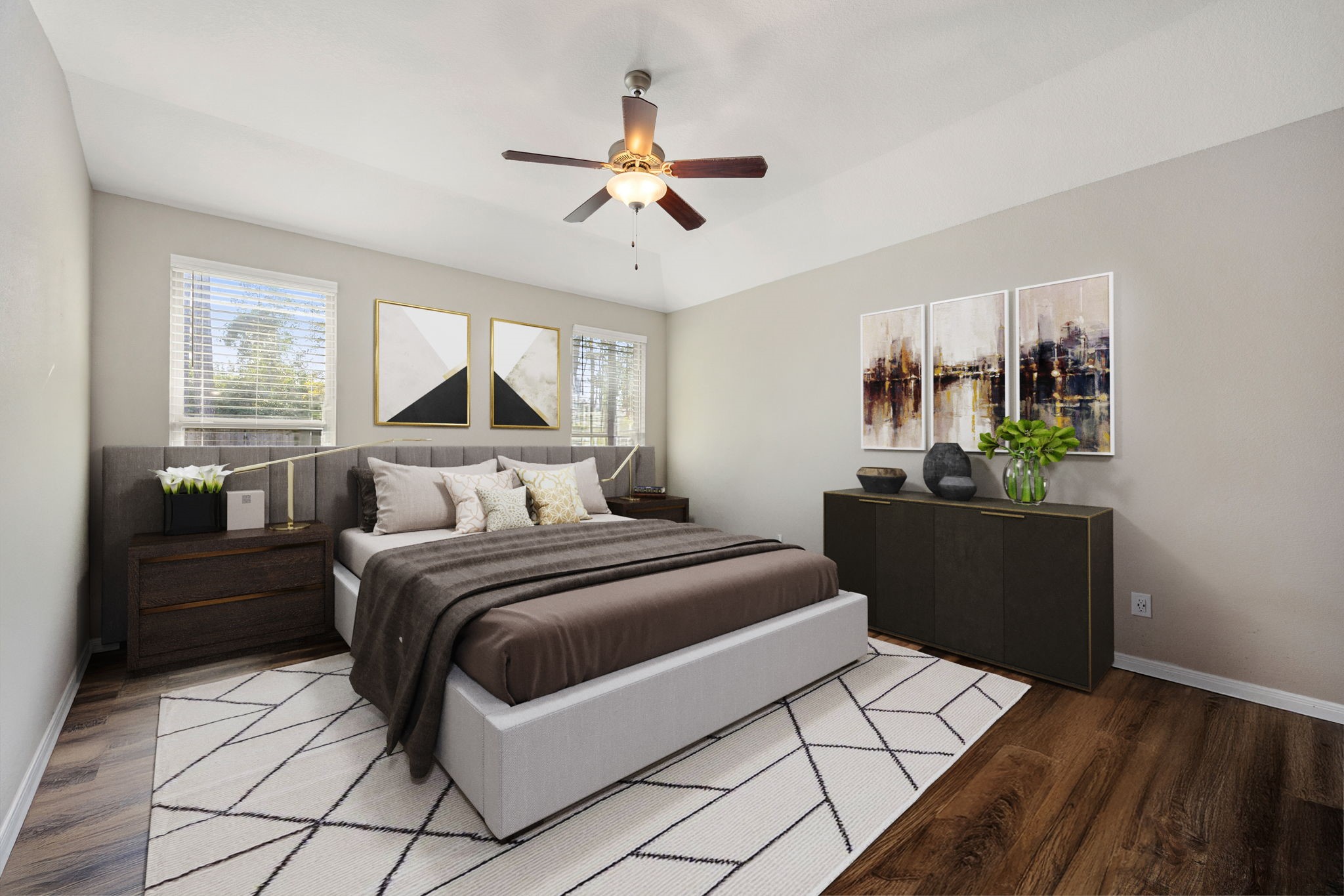 14023 Beaverhead Range Court Conroe, TX 77384 - Photo 13 of 29 Retreat to the luxurious and inviting primary bedroom suite, a tranquil haven designed for relaxation and comfort. *Virtually Staged