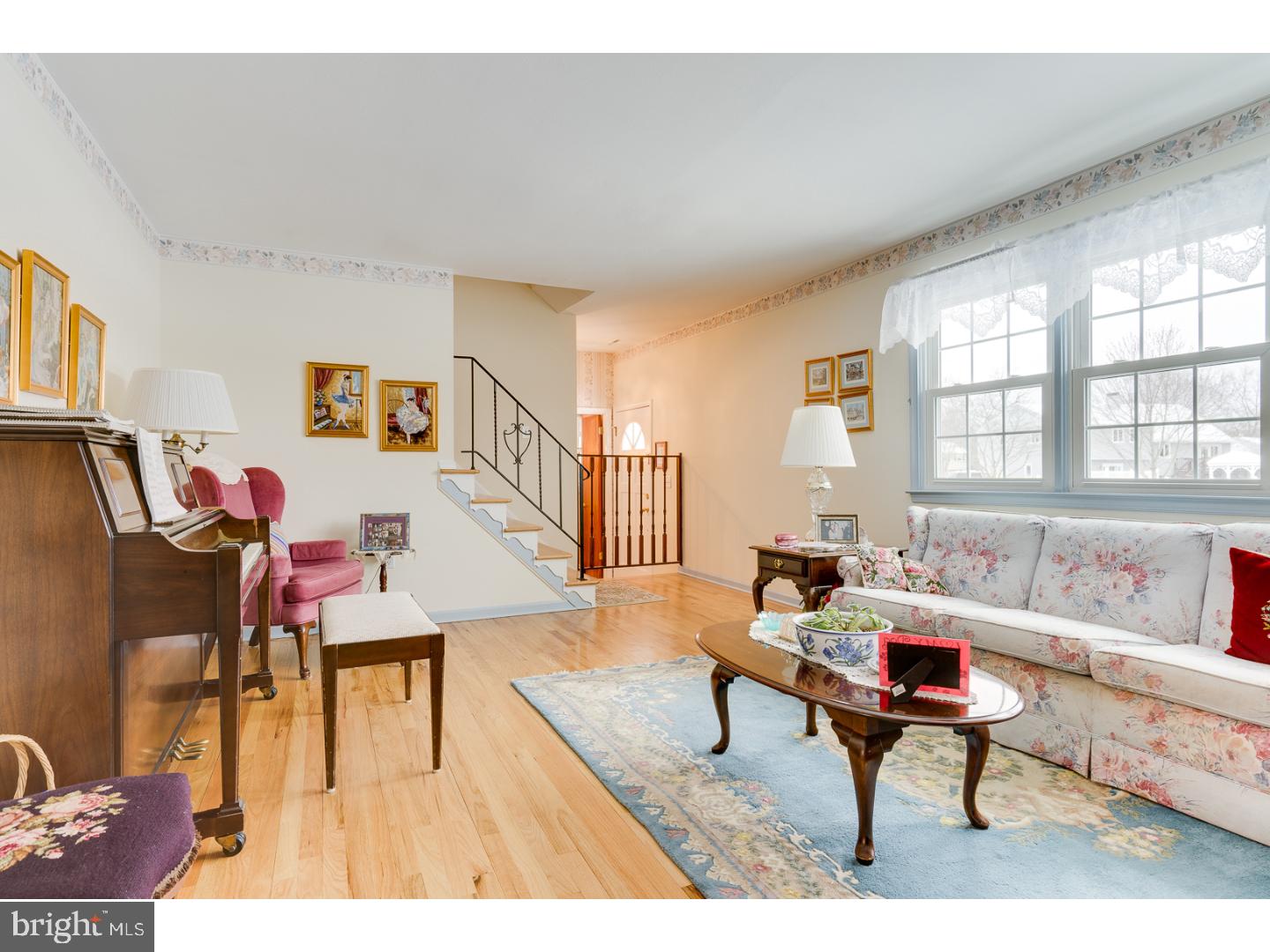 4 Manor Road Hamilton, NJ 08690 - Photo 7 of 25 a living room with furniture and a wooden floor