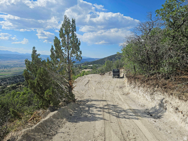 6 South Red Fox Way West, Unit 6 Fairview, UT 84629 - Photo 1 of 11 Developing hillside parcel featuring a cleared earth path and mature trees