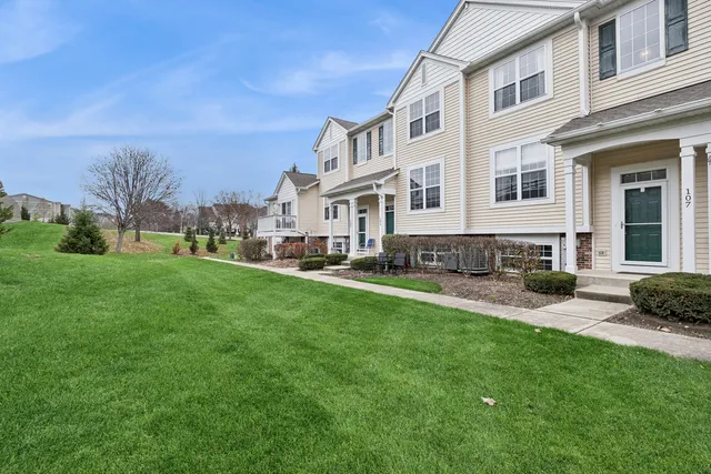 a house view with a garden space