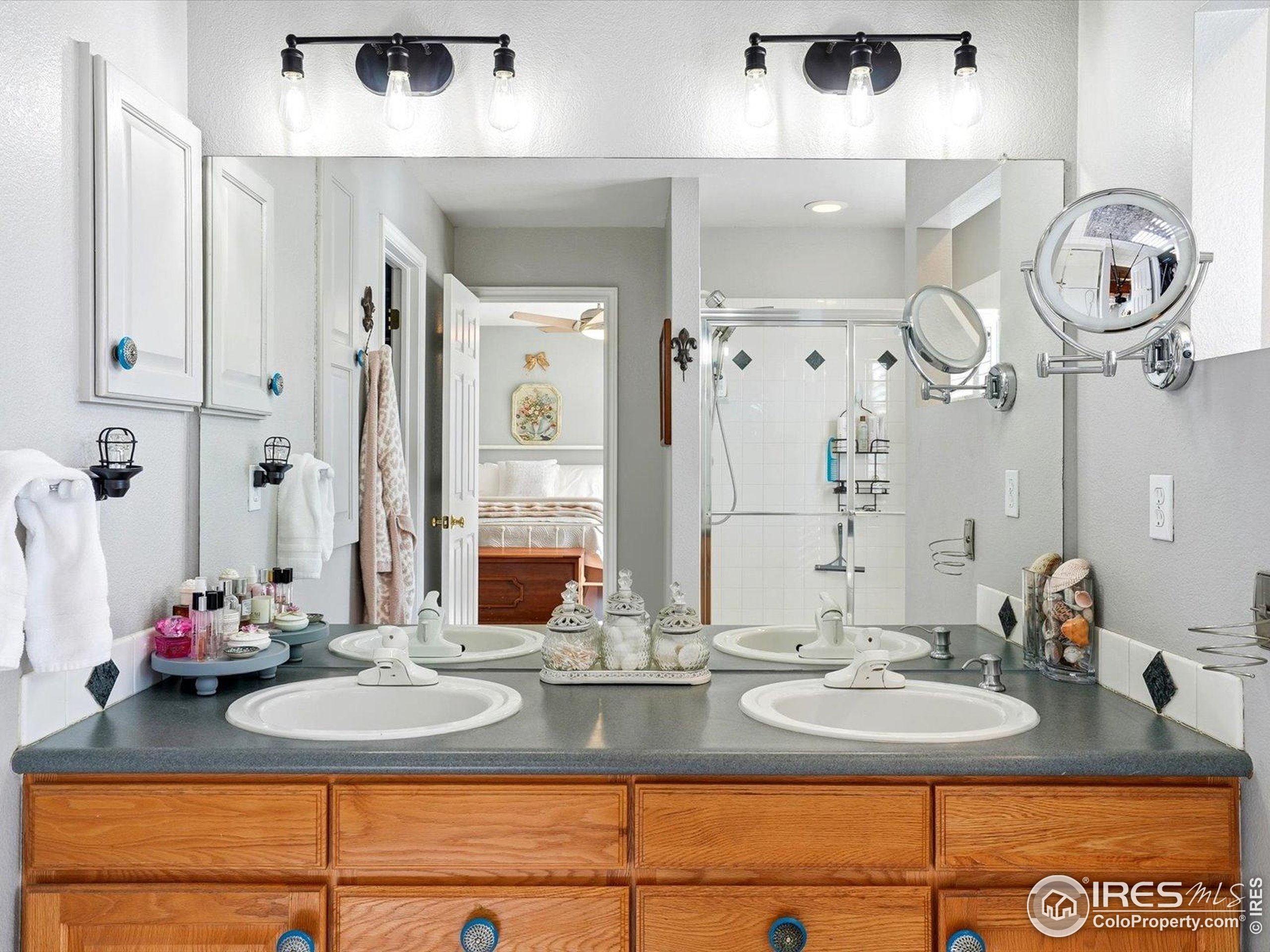 2139 Springs Place Longmont, CO 80504 - Photo 41 of 50 a bathroom with a sink and a mirror