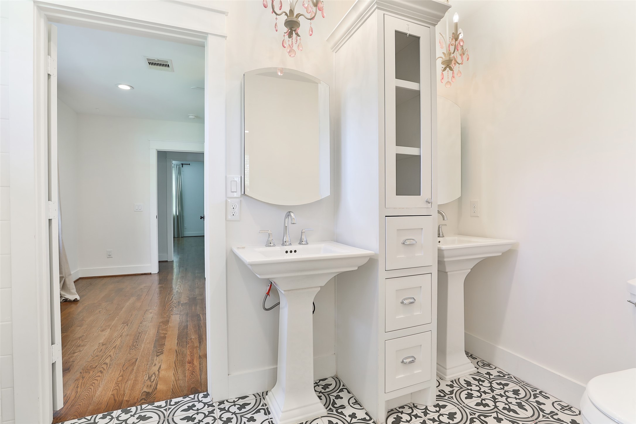 126 2nd Street Sugar Land, TX 77498 - Photo 37 of 50 a bathroom with a sink a toilet and shower
