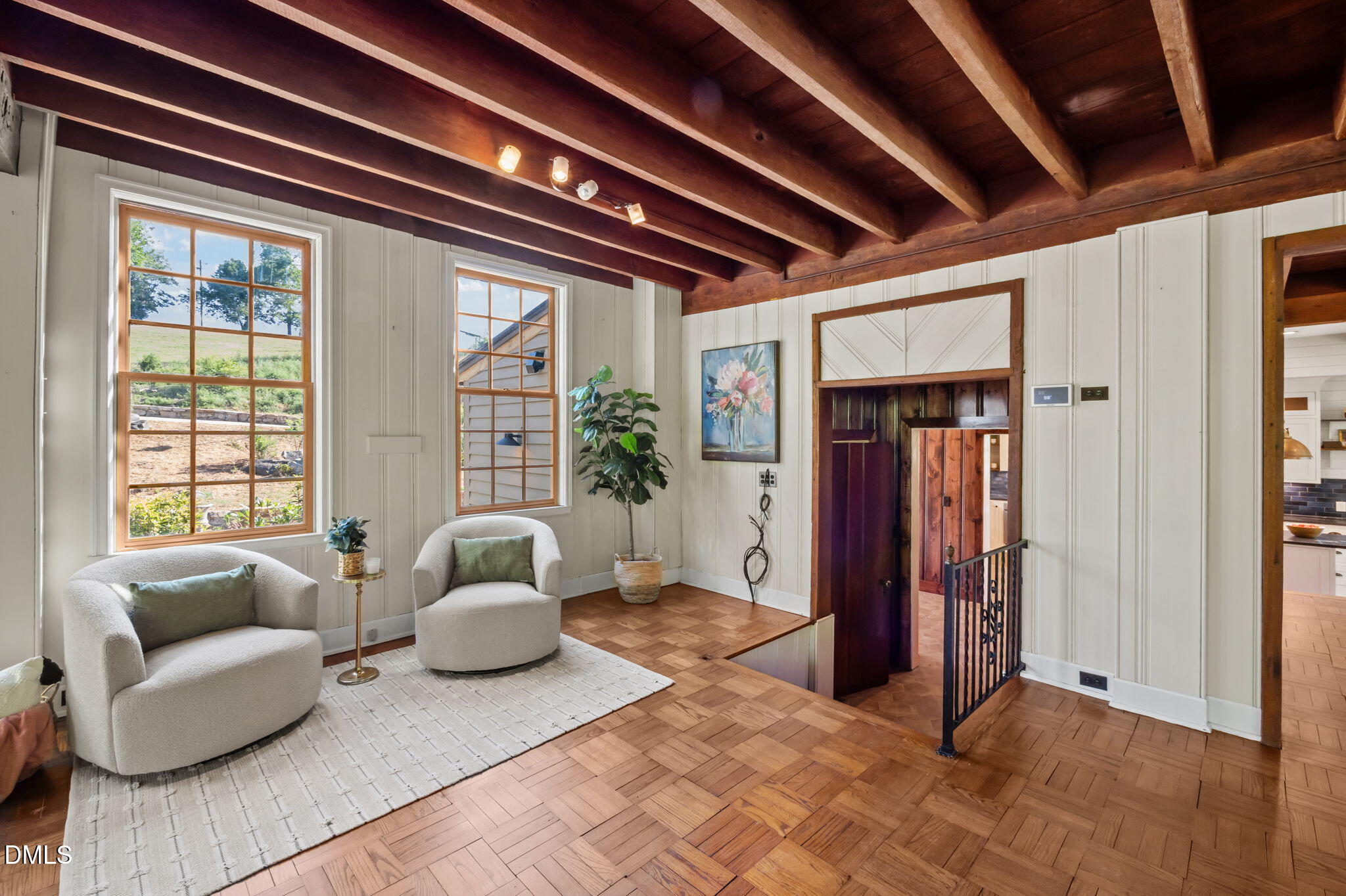 7923 Morrow Mill Road Chapel Hill, NC 27516 - Photo 21 of 66 a living room with furniture and a large window