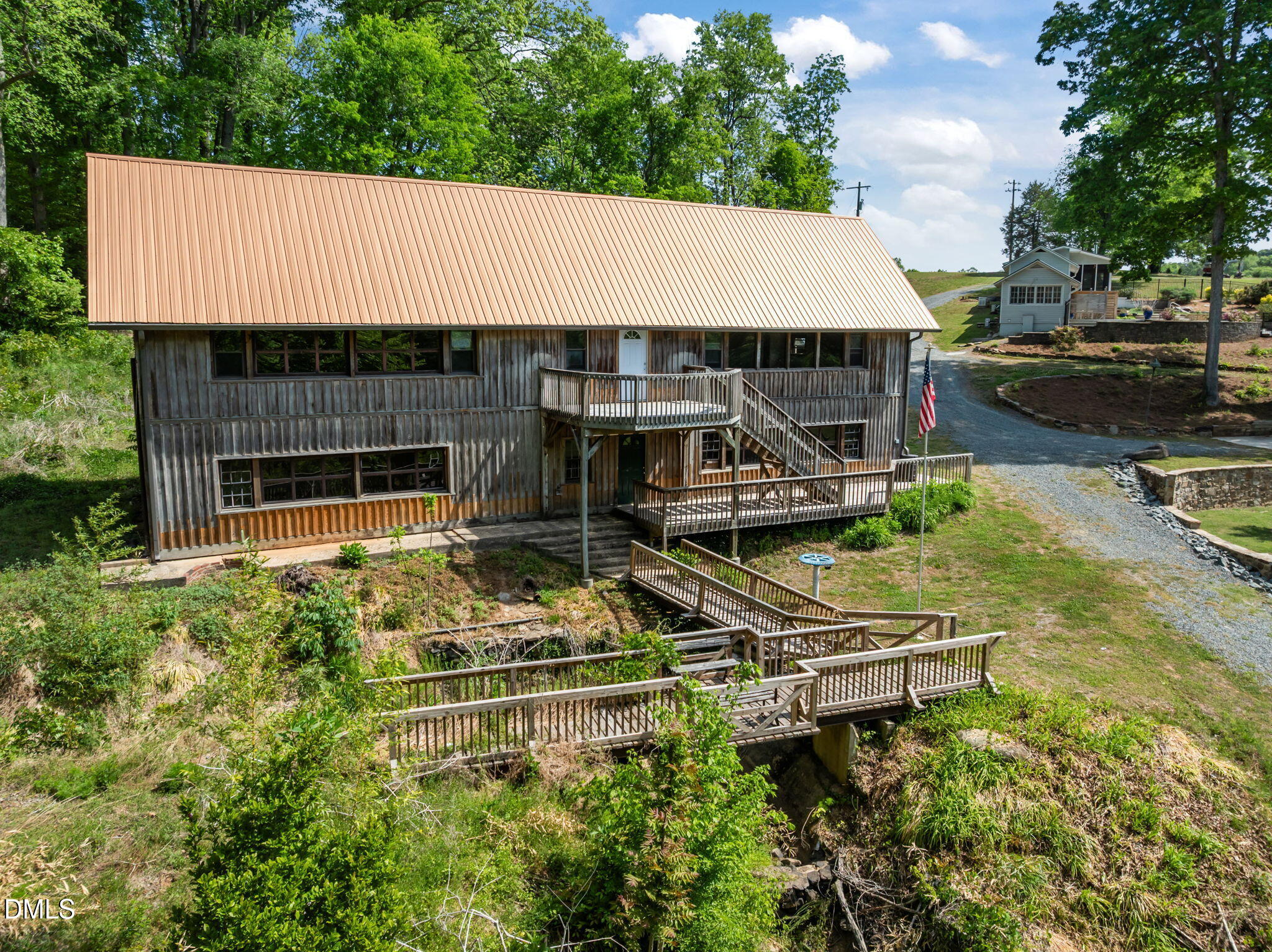 7923 Morrow Mill Road Chapel Hill, NC 27516 - Photo 50 of 66 an aerial view of a house with swimming pool and patio