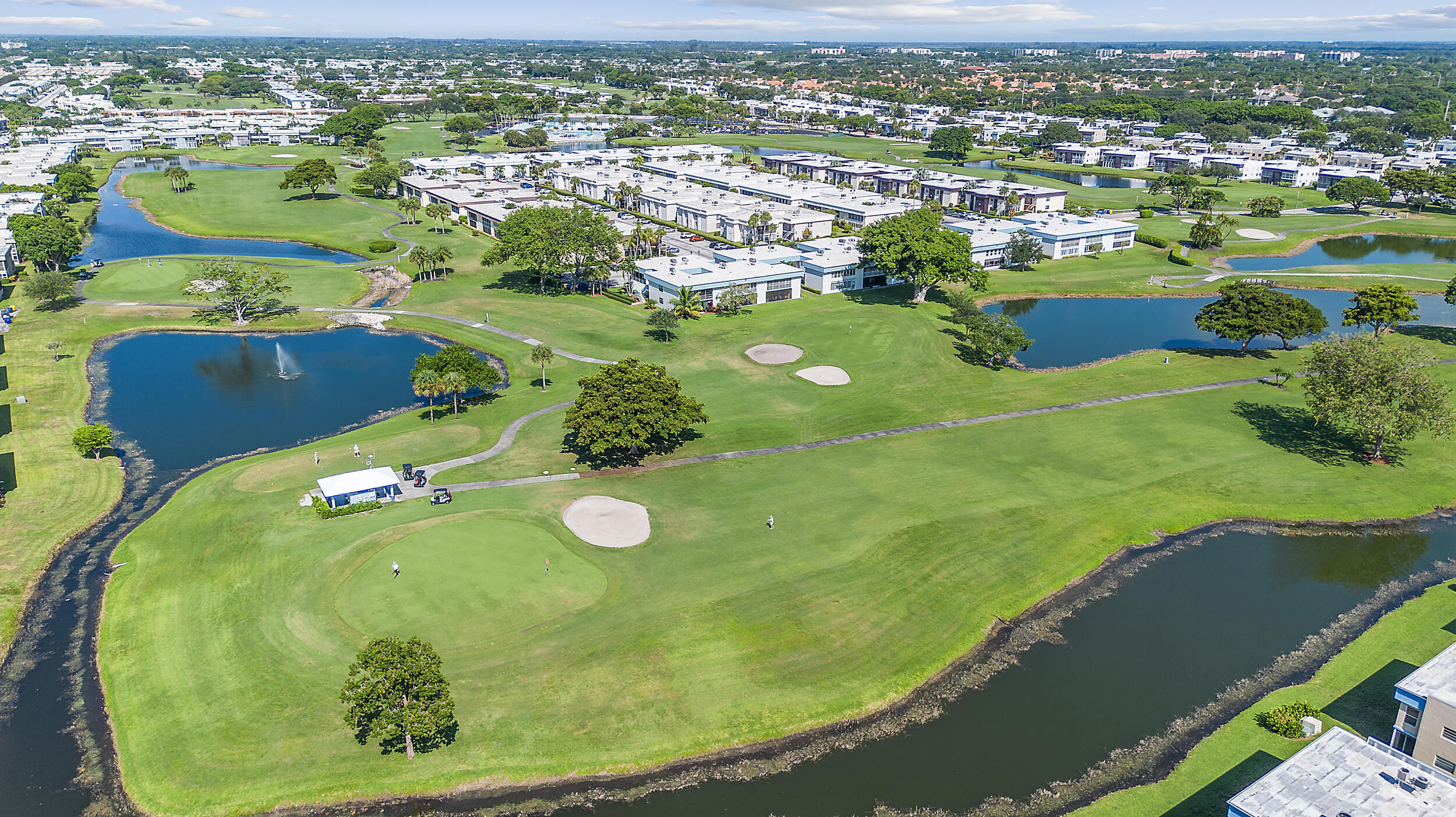 488 Burgundy P Delray Beach, FL 33484 - Photo 28 of 33 an aerial view of a residential houses with outdoor space and a lake view