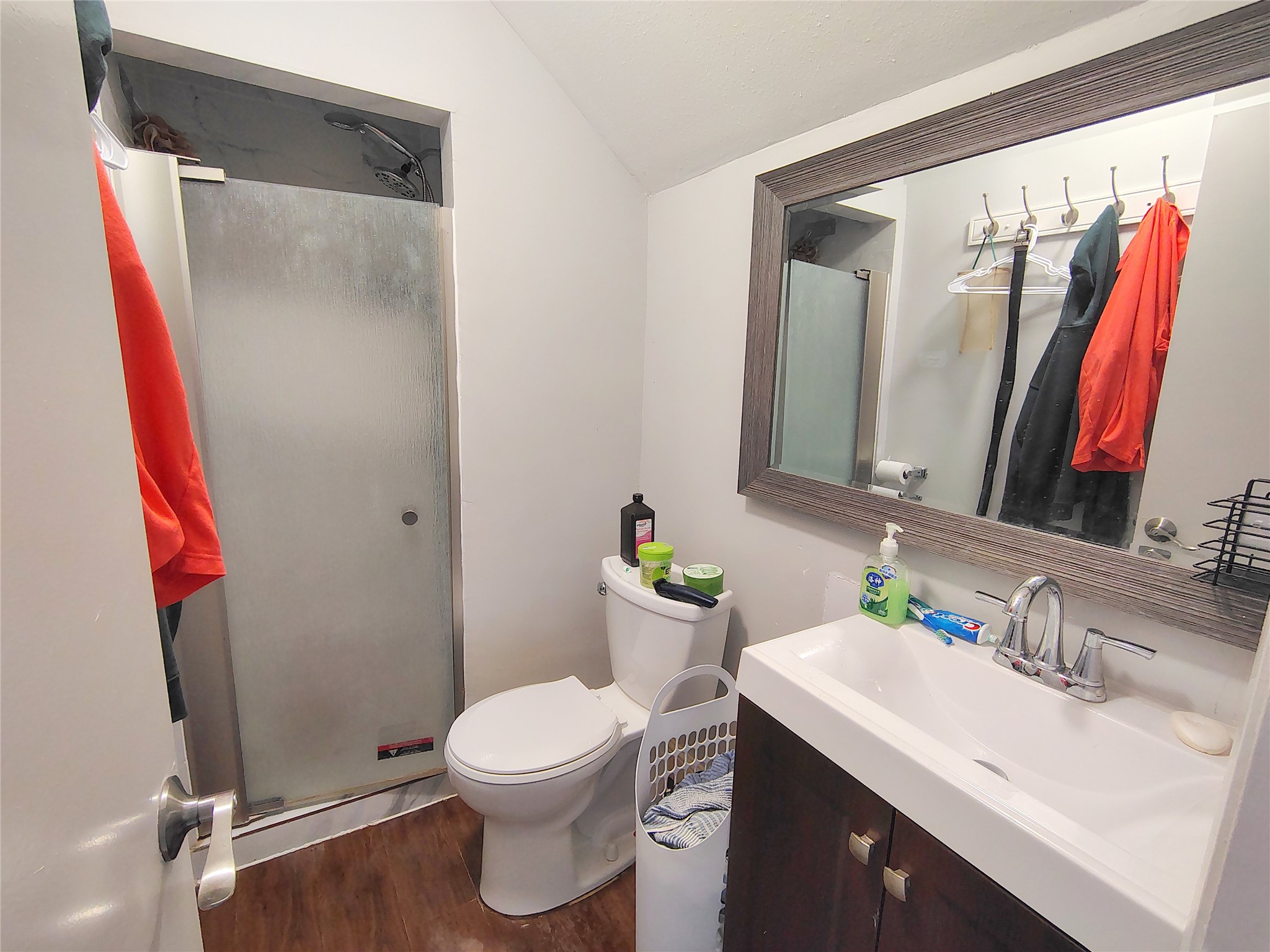 4411 Waterfall Way Sugar Land, TX 77479 - Photo 17 of 36 a bathroom with a sink vanity mirror and toilet