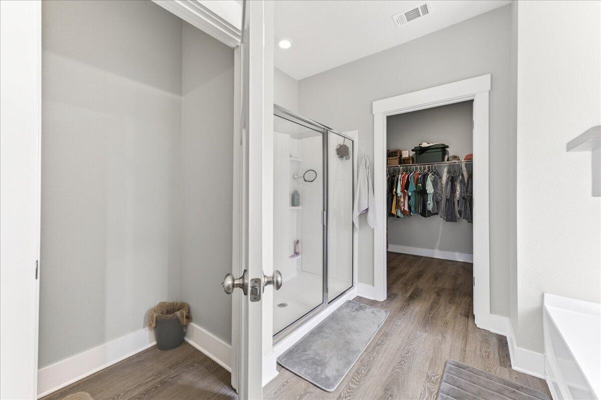 2455 Dakota Way Crestview, FL 32536 - Photo 34 of 81 a view of a hallway with wooden floor and closet