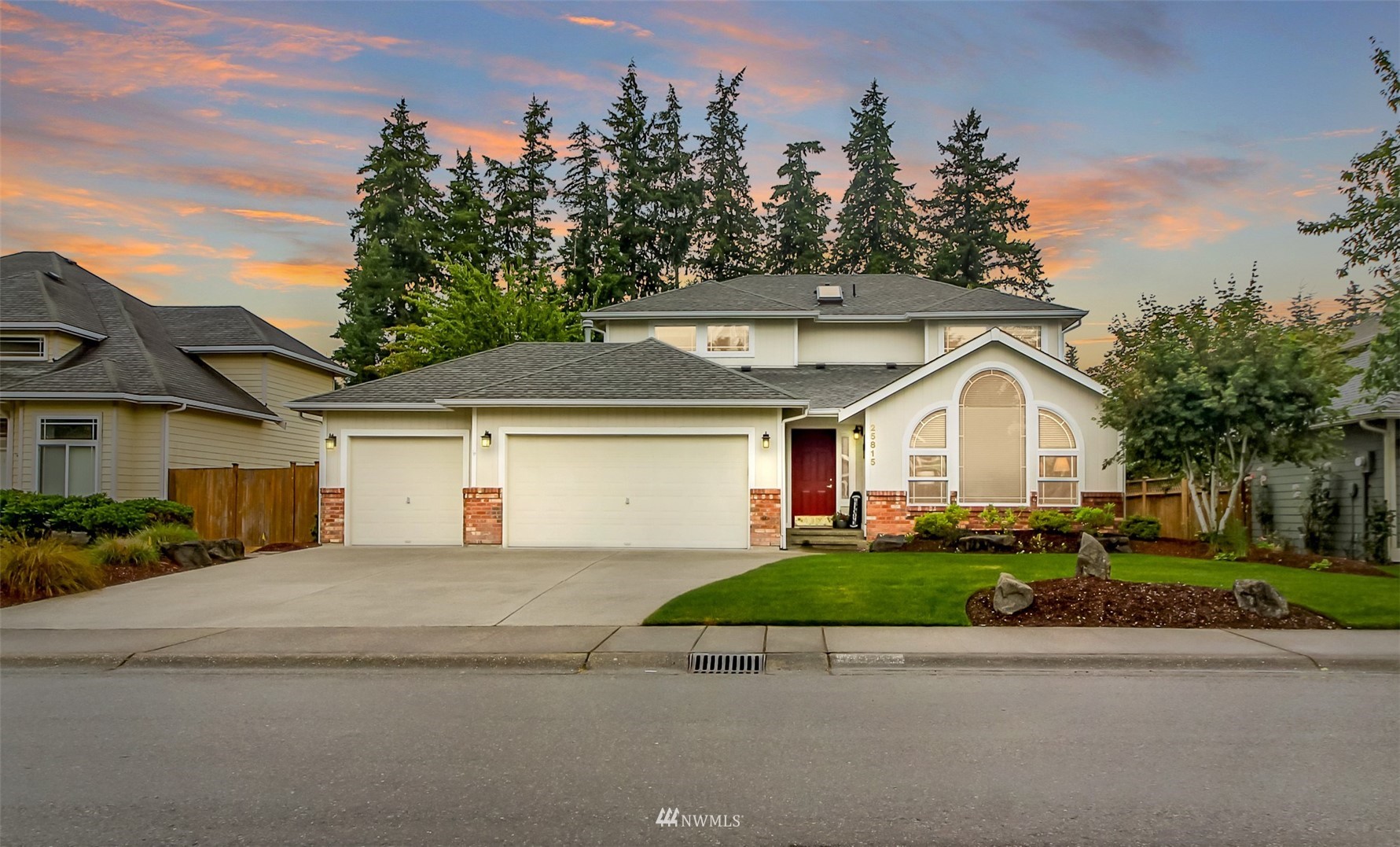 25815 176th Place Southeast Covington, WA 98042 - Photo 1 of 36 a view of a white house with a yard and plants