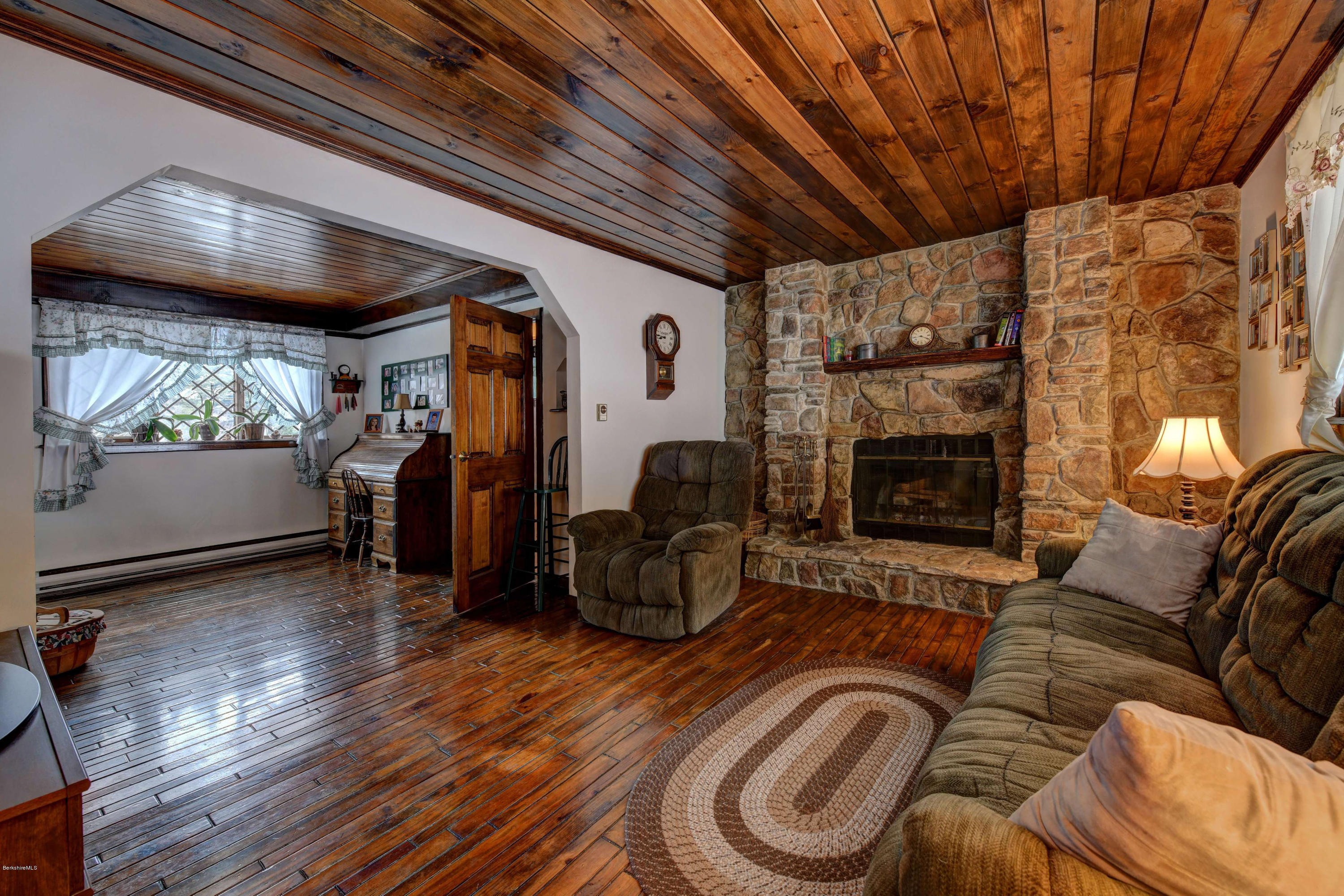 88 Moores Road Florida, MA 01343 - Photo 28 of 53 a living room with furniture and a fireplace