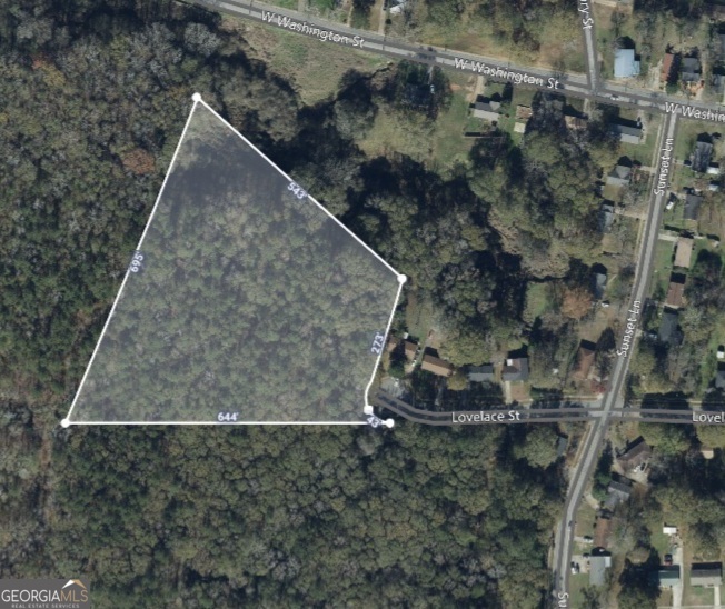 a bird view of a house